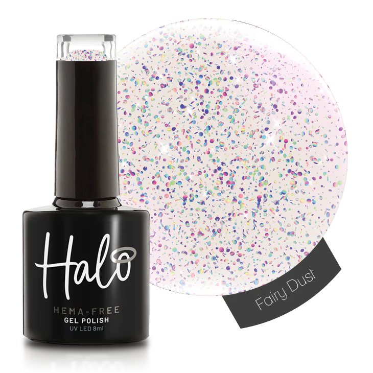 Halo Gel Polish 8ml Fairy Dust Glitter Top Coat