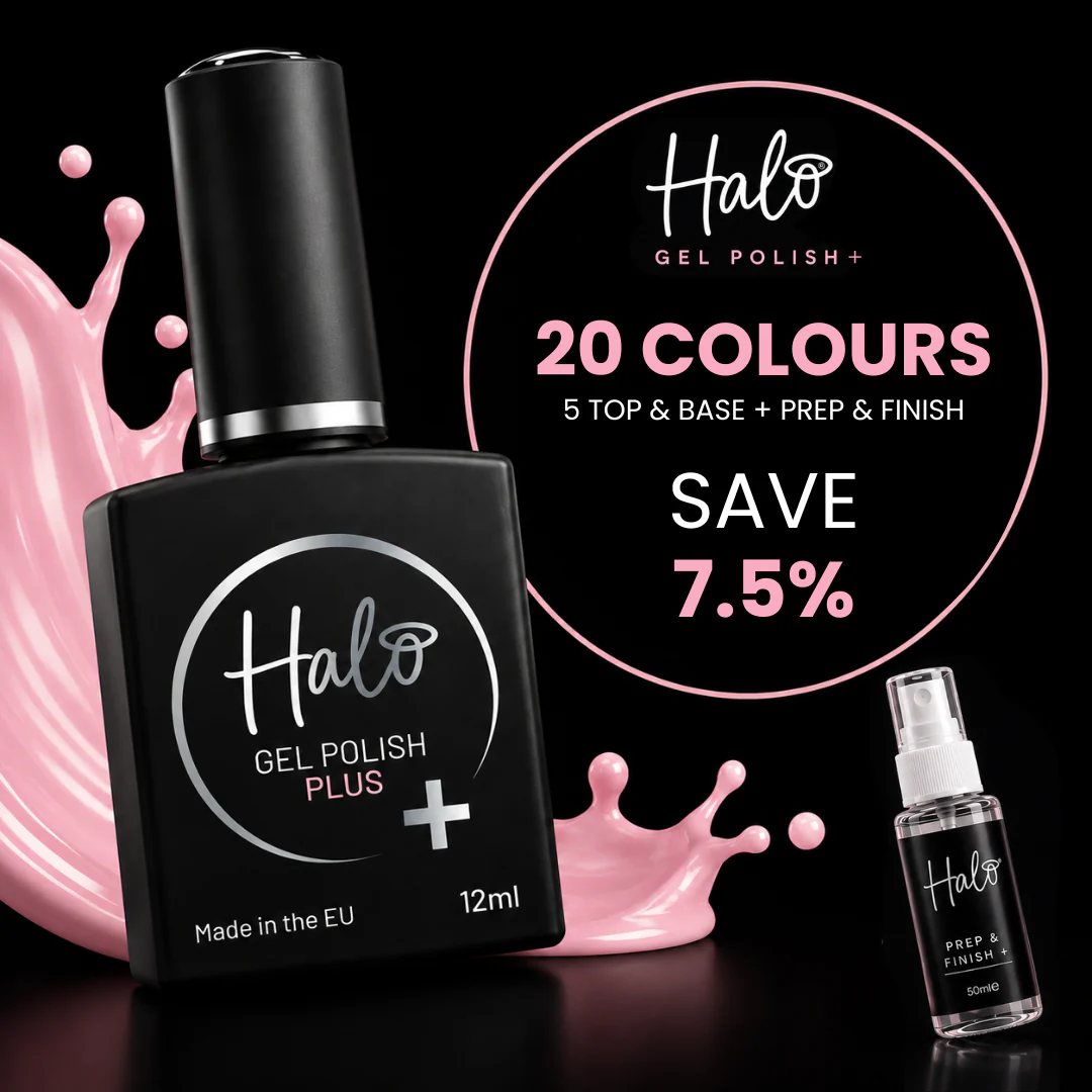 Halo Gel Polish Plus - Sampler Set (20 Colours + Base & Top Coat)