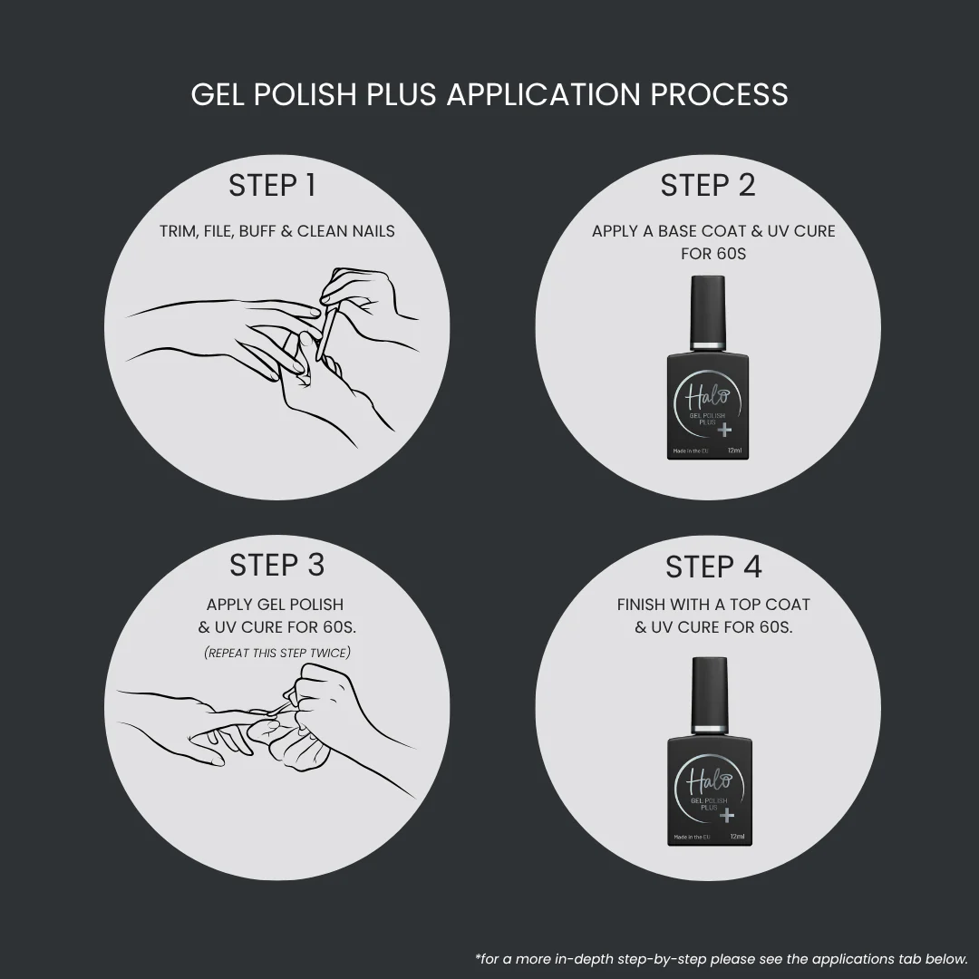 Halo Gel Polish Plus 12ml Midnight - Image 7