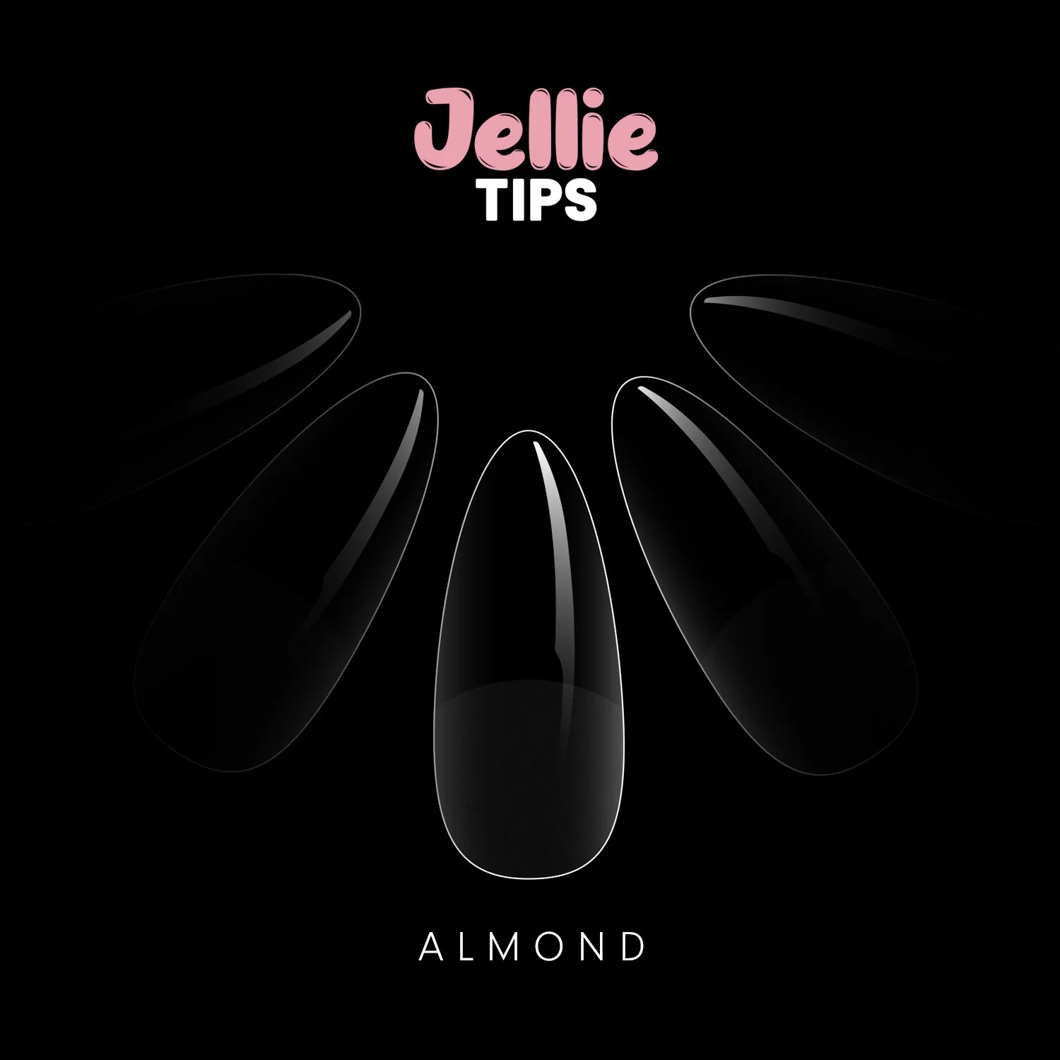 Halo Jellie Nail Tips - Almond (Size 6 - 50 Pack)